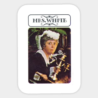 Mrs White - Clue Murder Suspect Card! T-Shirt Sticker